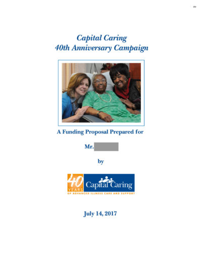 Capital Caring: 40th Anniversary Campaign