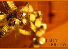 Happy Holidays Image with Bells